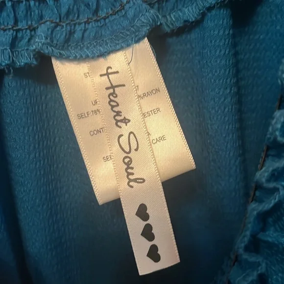 EUC Heart Soul Teal and Black Plaid Dress size medium - Picture 3 of 9